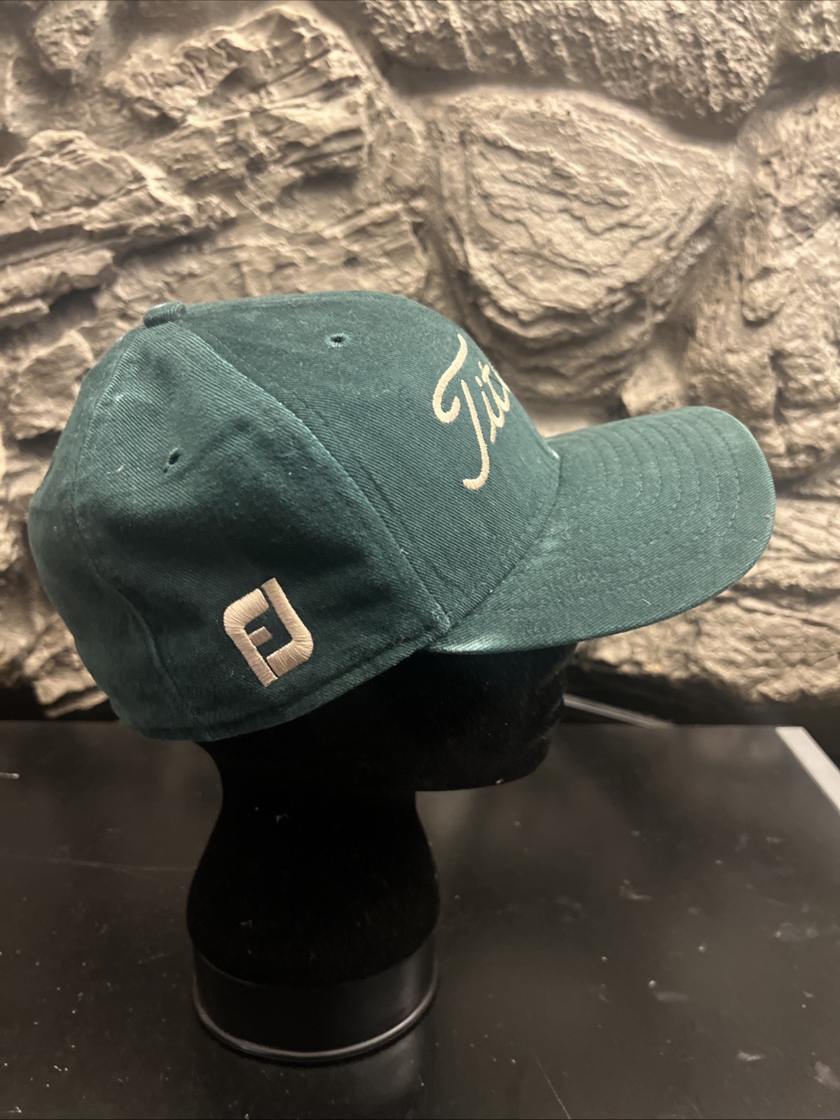 Vtg New Era Titleist FJ Hat Green golf Baseball Cap Fitted 7 1/4 usa summer