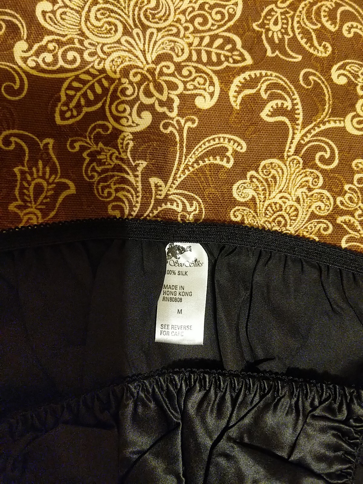 Vtg Soo Silks Satin String Bikini Panties Size Medium