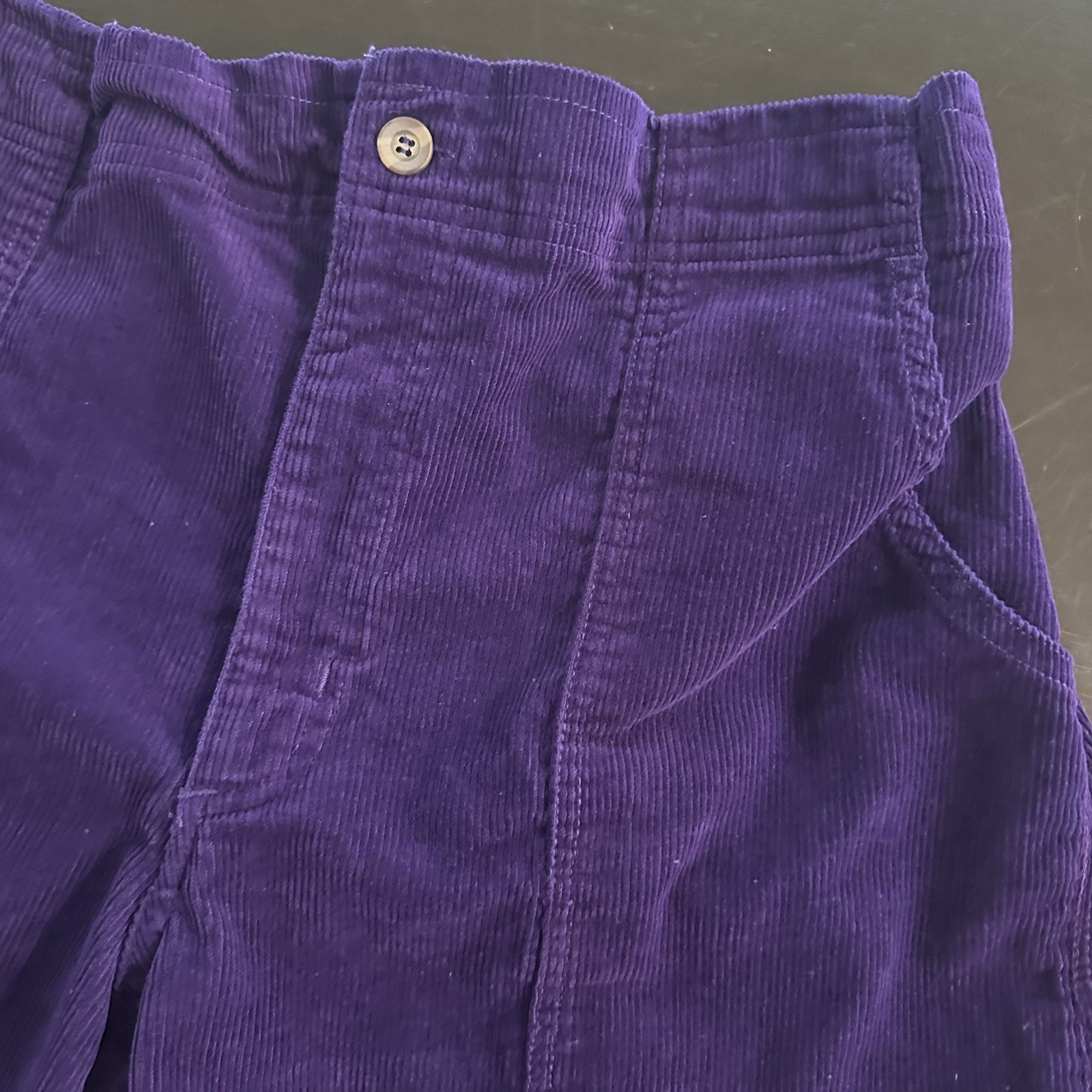 Vintage Weeds Corduroy Shorts Elastic Waist Mens Size 36 Purple 80’s Beach Surf