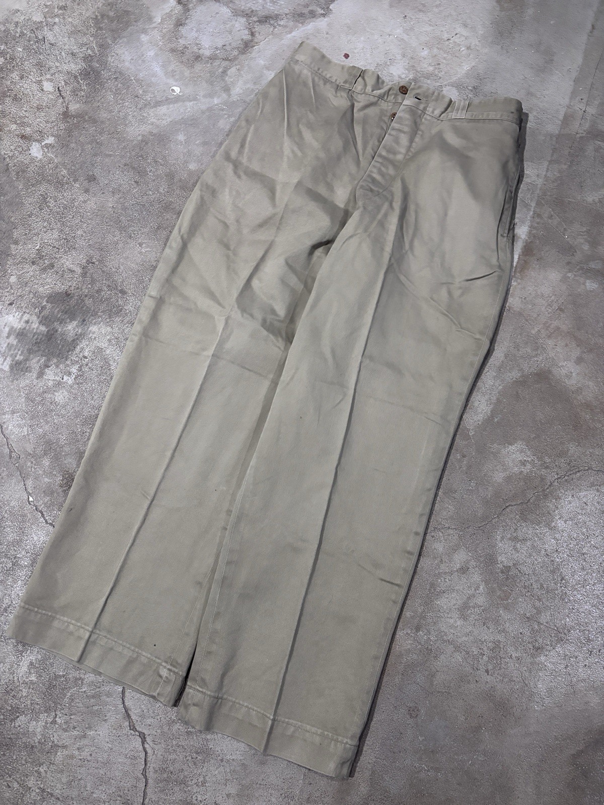 1960s near deadstock Korean War wide leg chinos (open to offers)