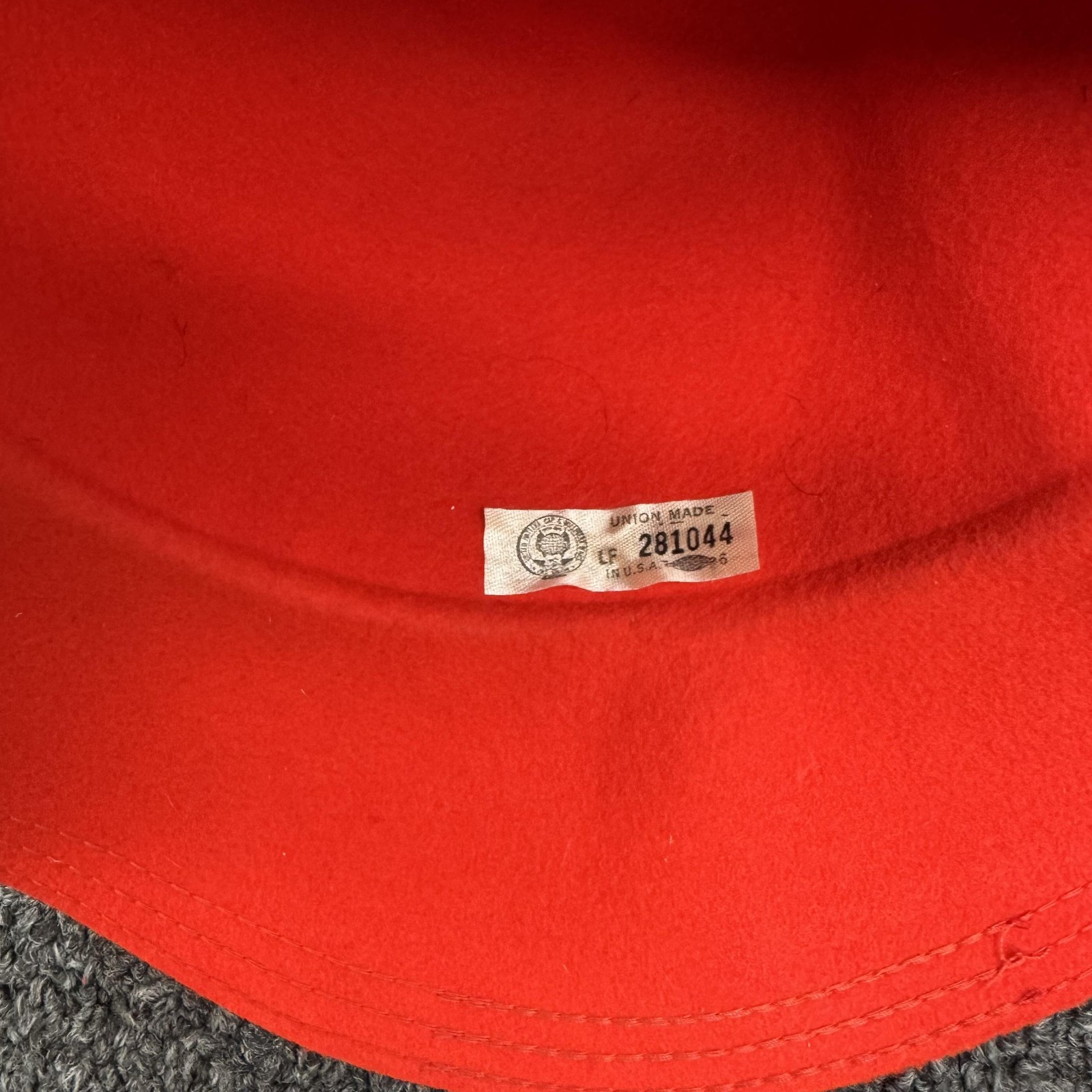 Hat Fedora One Size Red 100% Wool Wide Brim Special Occasion Formal Elegant