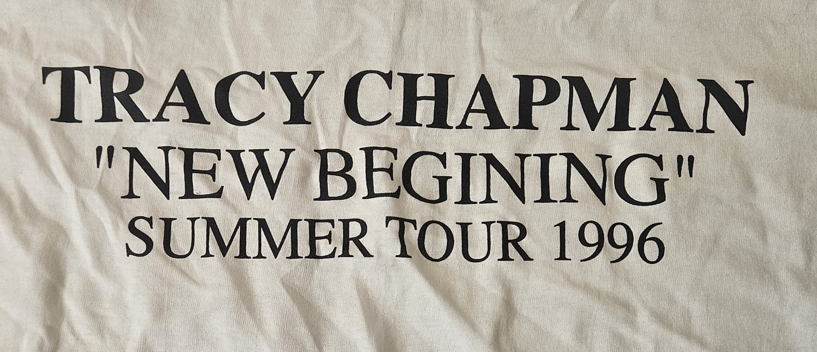 Tracy Chapman 1996 “New Beginning” Tour Crew Shirt Screen Stars Tag XL