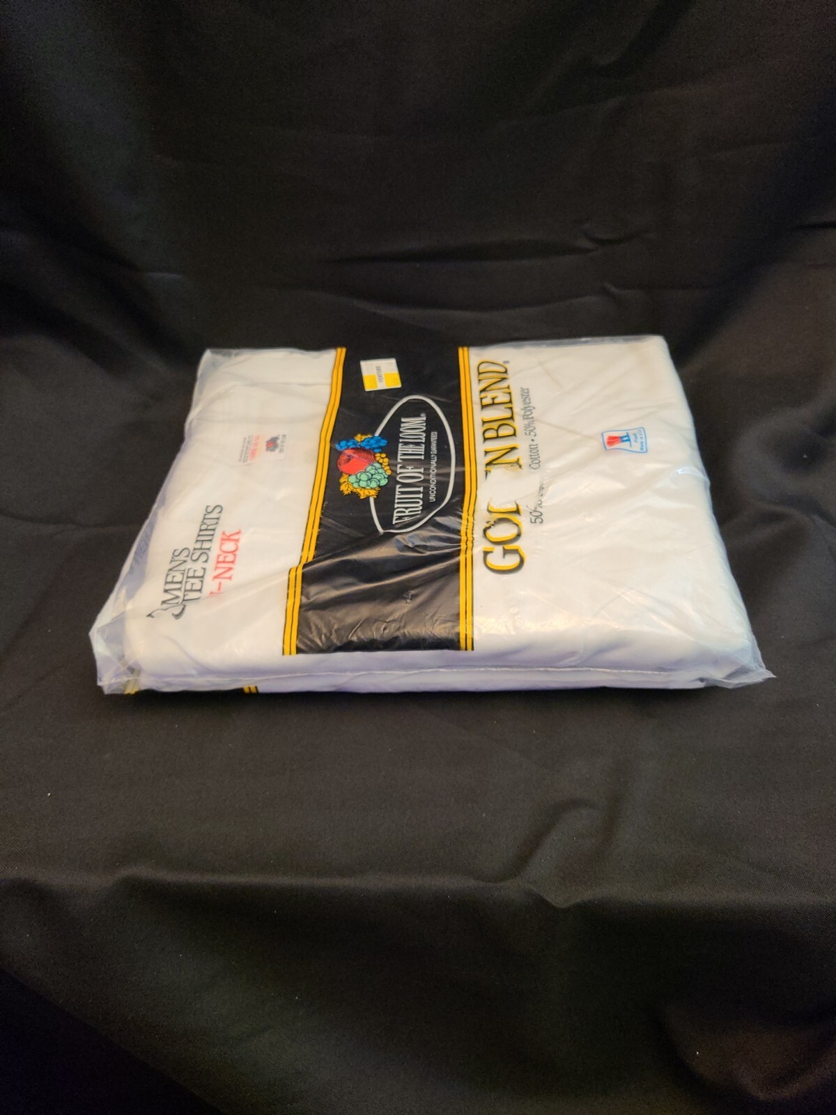 Vintage 1980 Fruit of the Loom Golden Blend V Neck T Shirts 3-Pack Large New