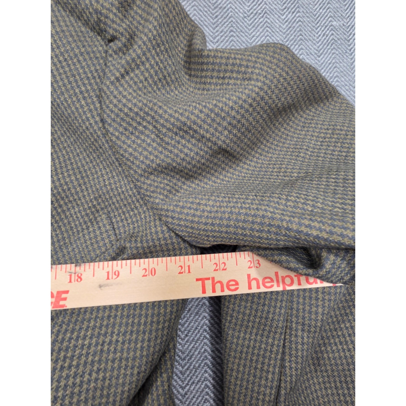 Nino Cerruti Rue Royale Broadway Blazer Olive Brown Houndstooth Vintage Mens