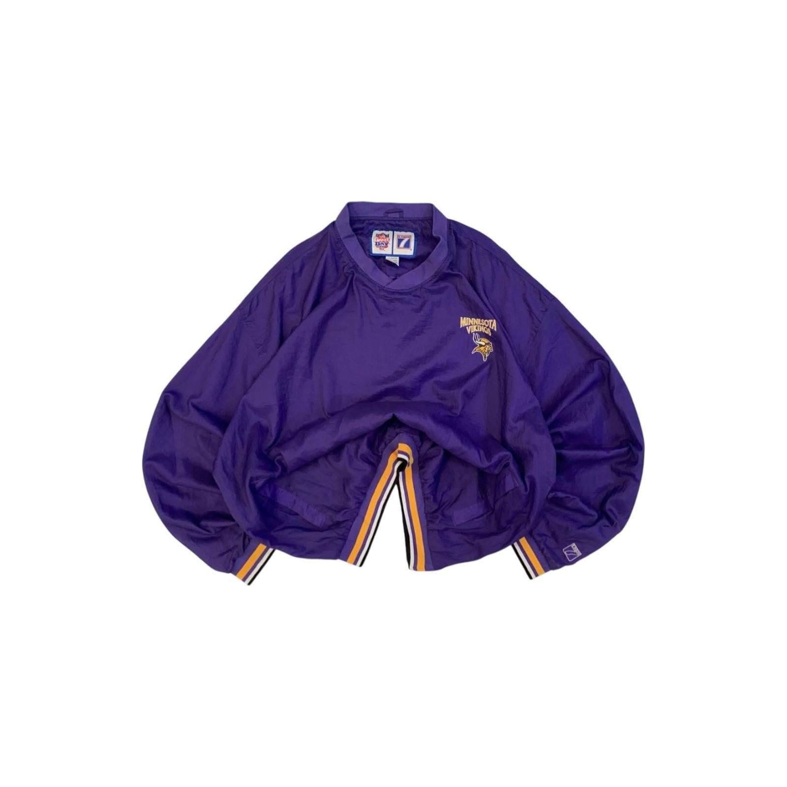 NFL Minnesota Vikings Game Day Pullover Windbreaker Purple 2XL