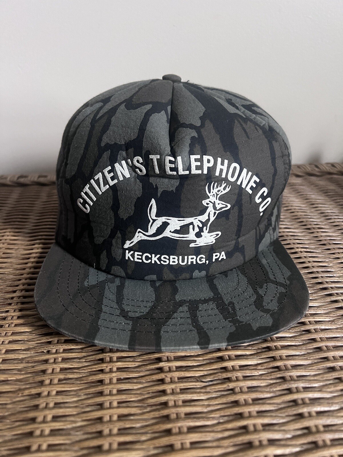 Vintage Bottomland Snapback foam Trucker Hat Cap Famous UFO Town