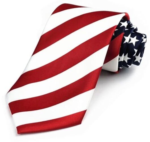 3.15″(8cm) Fashion Striped Ties Mens Plaid Flower One Size Red Blue White Flag