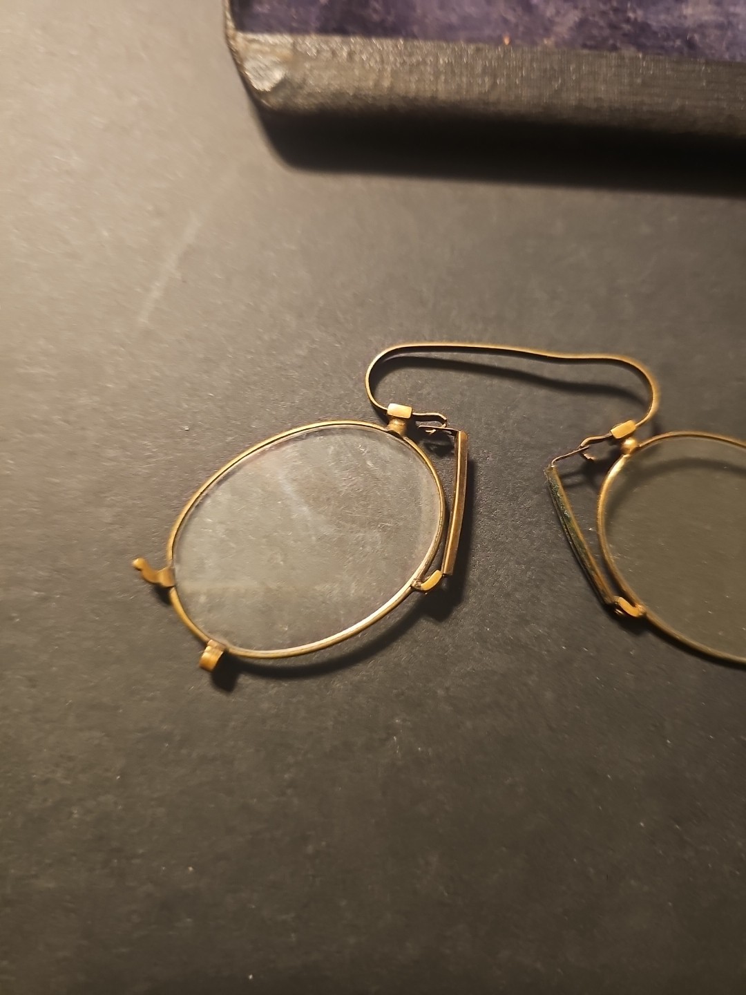 ✅ ANTIQUE PINCH, PINCE NEZ READING NOSE GLASSES SPECTACLES