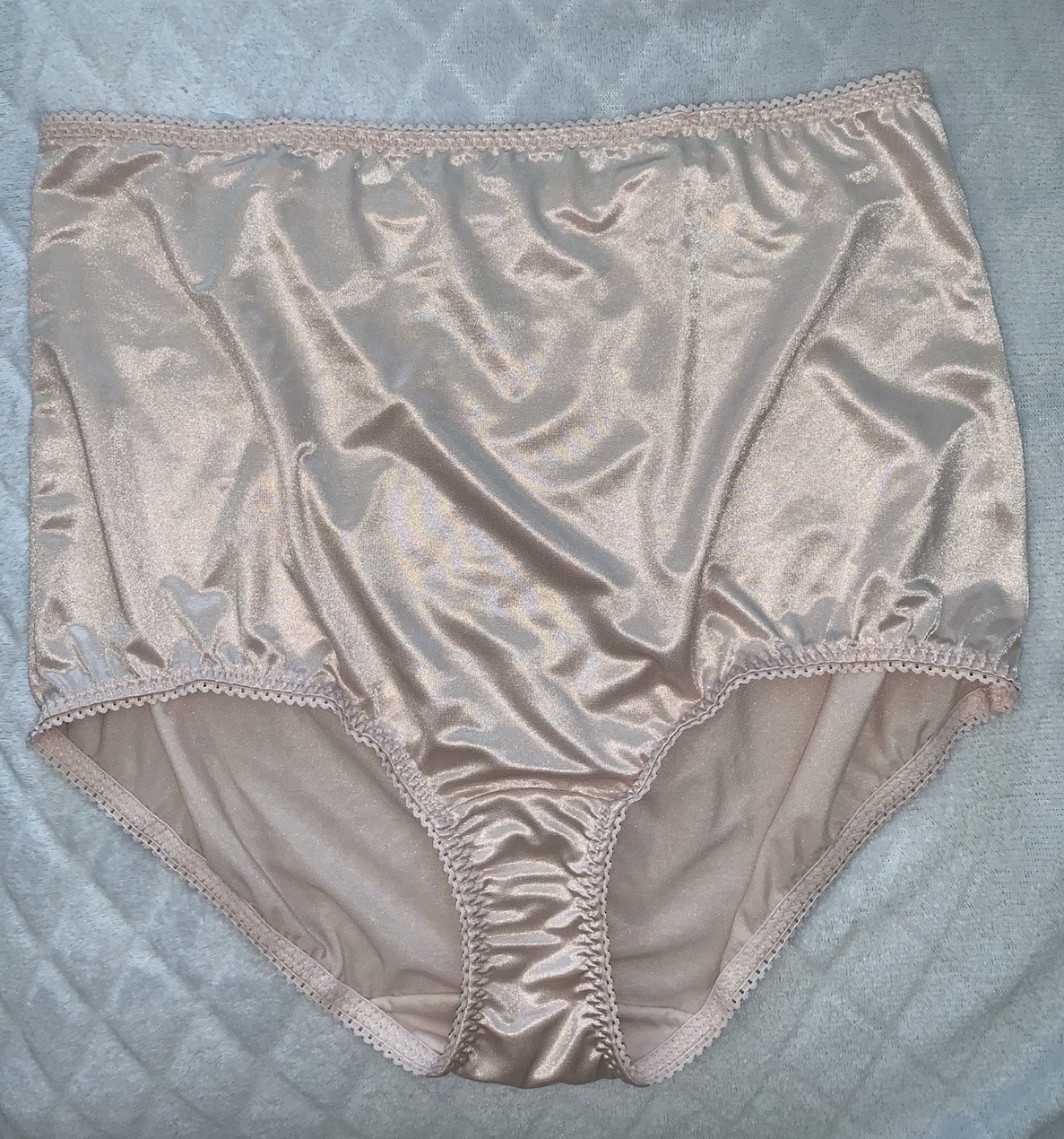 NEW Stretch Satin Girdle Panty Shaper 3X Vanity Fair Brief Panties sz 10