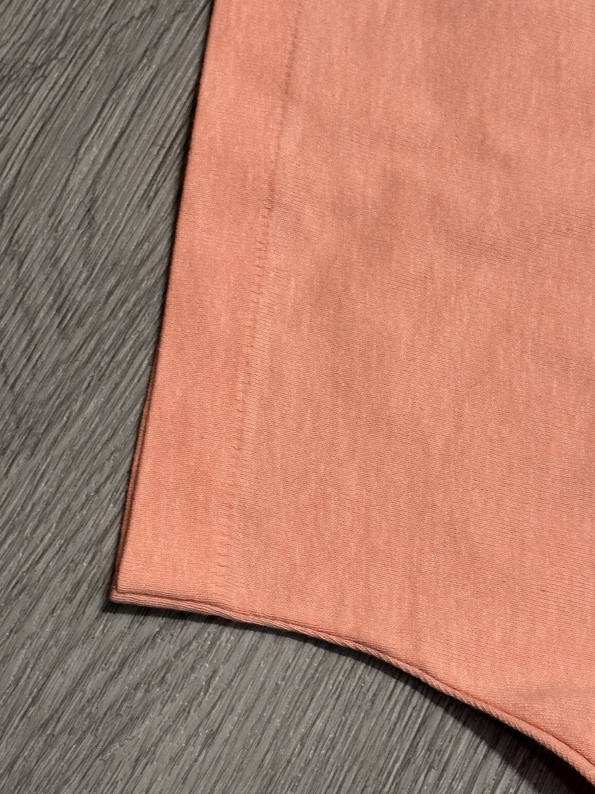 Vintage Single Stitch Signal Button Shirt Size L Made In USA Salmon Color Blank