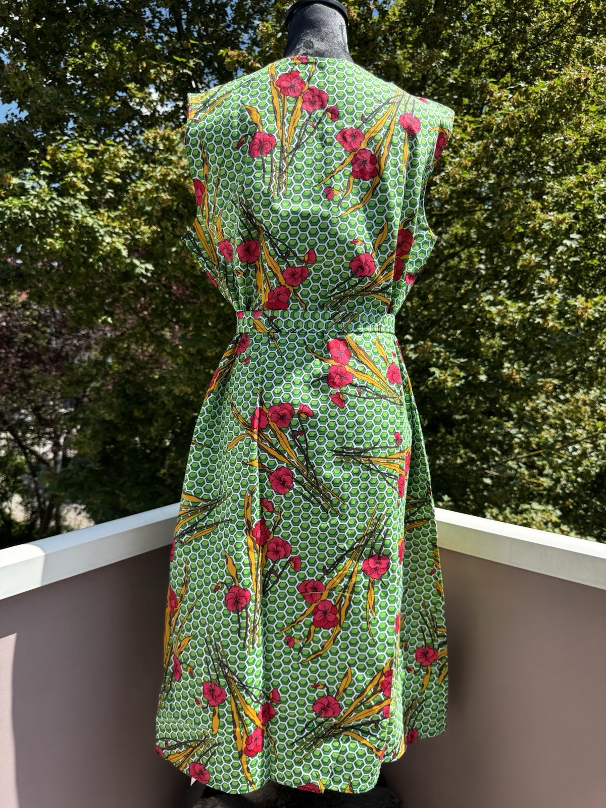 🌺 Original 80s Deadstock Dress 🌺 Retro Mod Vintage Dress Size 44