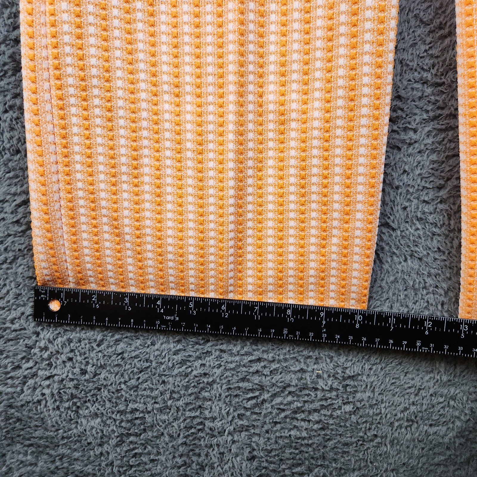 Sears True Vintage Bell Bottom Pants Women’s Small (10) 1960’s Orange Gingham