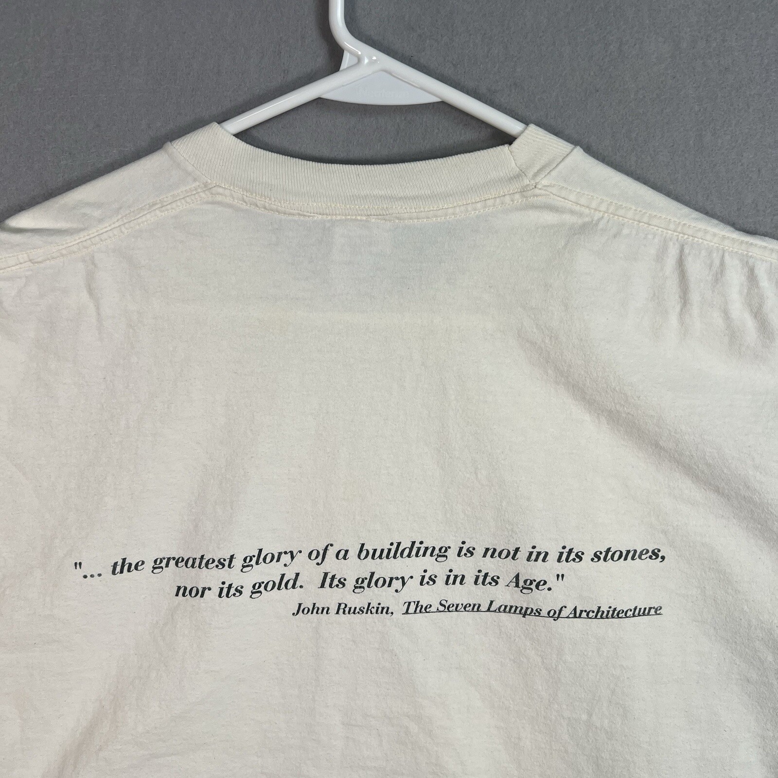 Vintage 90s Building Preservation Technology Belmont College T Shirt Adult 3XL