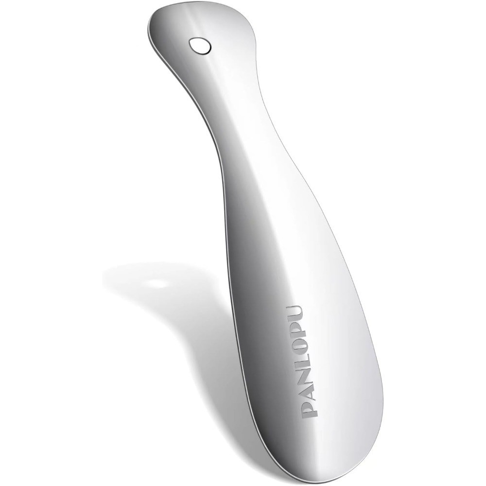 Portable Stainless Steel Shoe Horn 7.5 Inch Long Handle Fashion Travel Aid