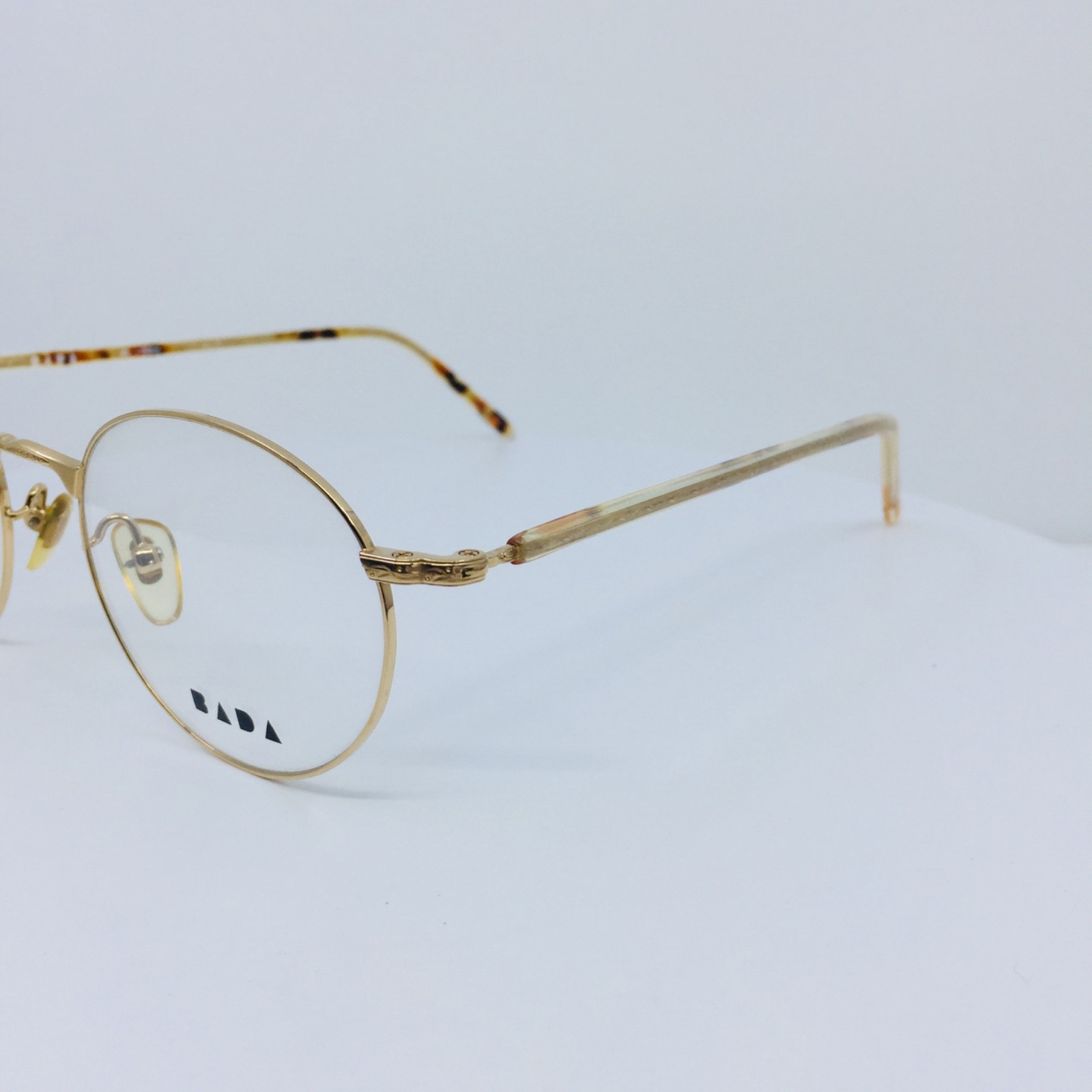 New Vintage Bada Eyeglasses BL-955 c. Gold 48-20-145mm Los Angeles Made in Japan