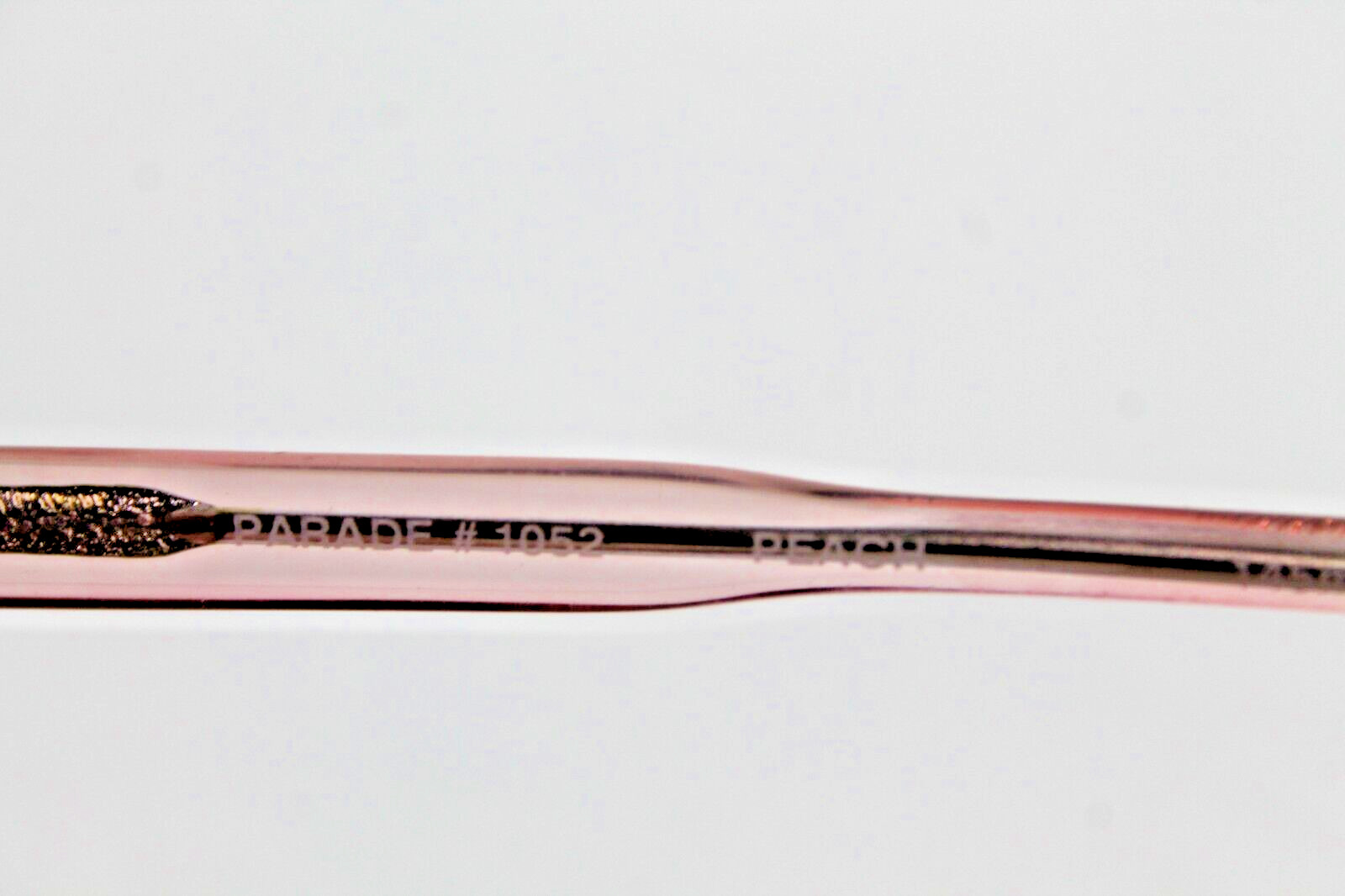 Vintage Parade #1032 Translucent Shiny Peach Pink 55/20 145mm Eyeglass Frames