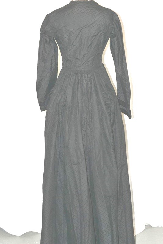 antique dress Civil War era one piece w/jacket unusual bust 30 original 1860