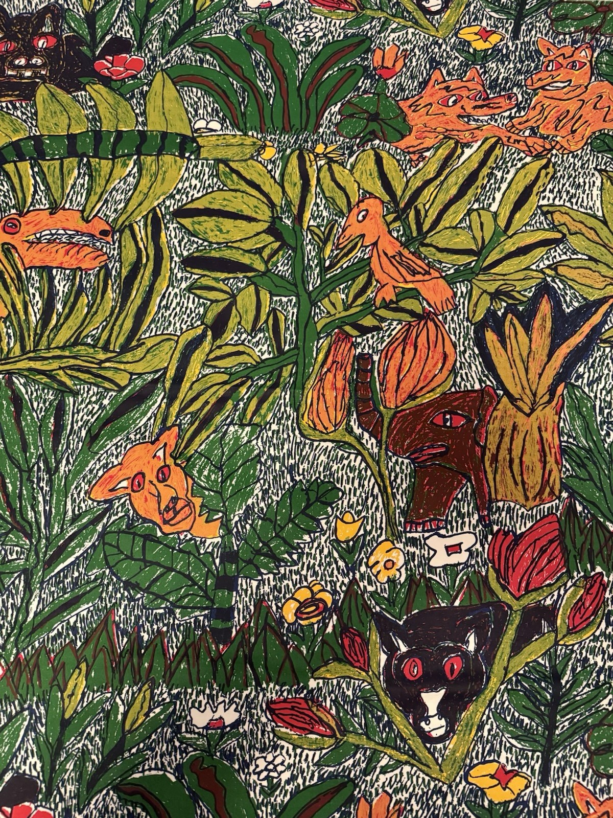 Vintage 1979 Will Stokes Jr Signed Silk Screen 52” x 40”