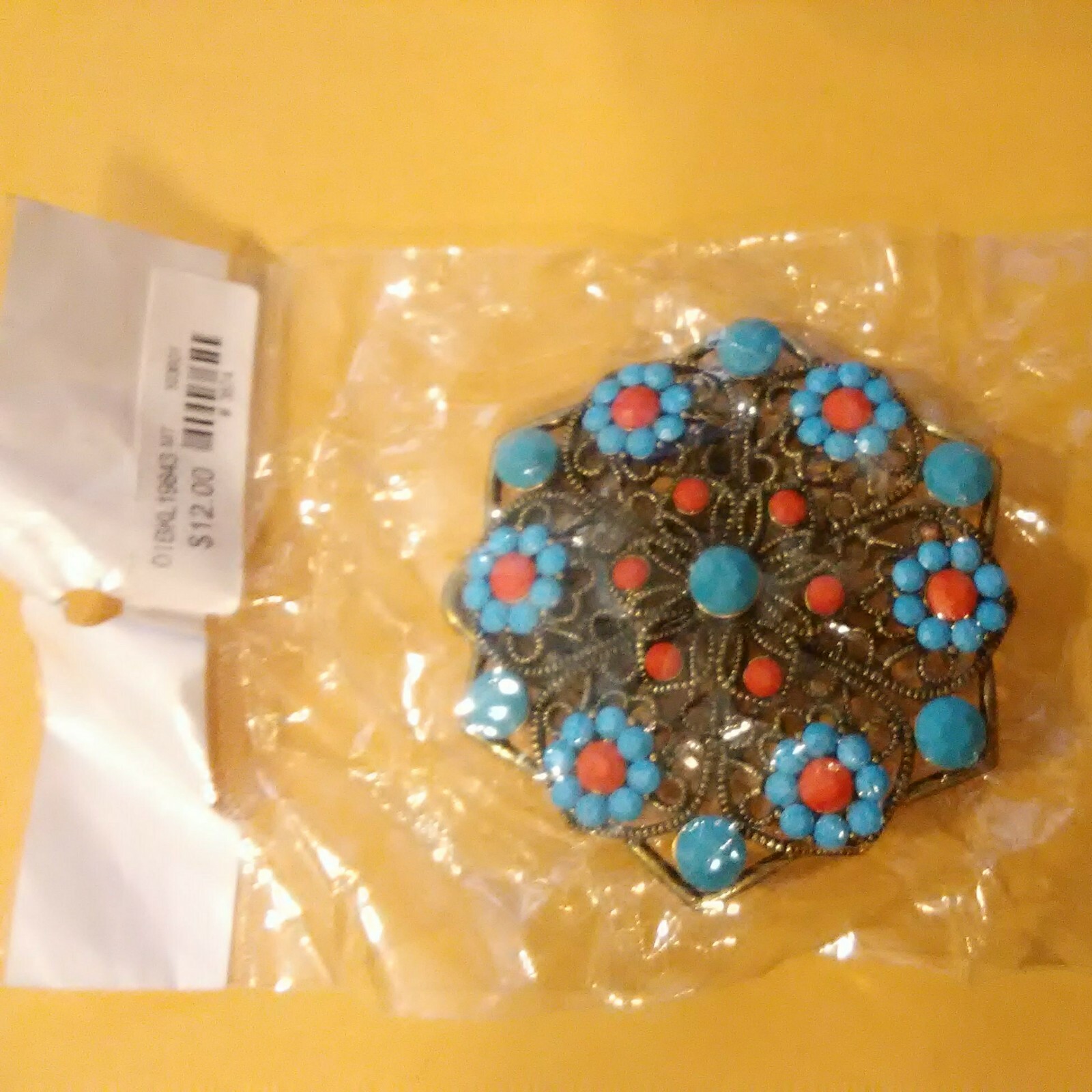 BEAUTIFUL WOMEN’S BEADED BELT BUCKLE GREAT FOR ANY COLLECTION NEW!