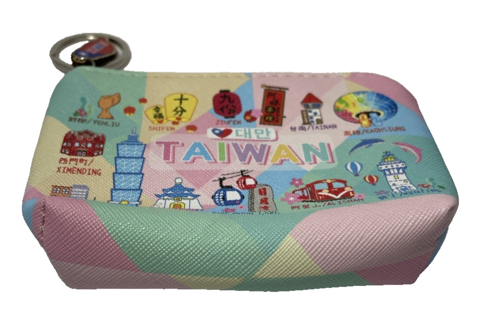 Taiwan Coin Purse Famous Buildings & Attractions Synthetic Key Ring Taiwan Charm